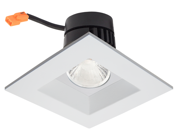 Elco Lighting Koto Module with Unique 4" Square Reflector, 10–12.5W, CCT Selectable, CRI95, Triac, White, ELK4714B