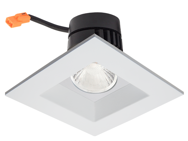 Elco Lighting Koto Module with Unique 4" Square Reflector, 10–12.5W, CCT Selectable, CRI95, Triac, Bronze, ELK4714BZ