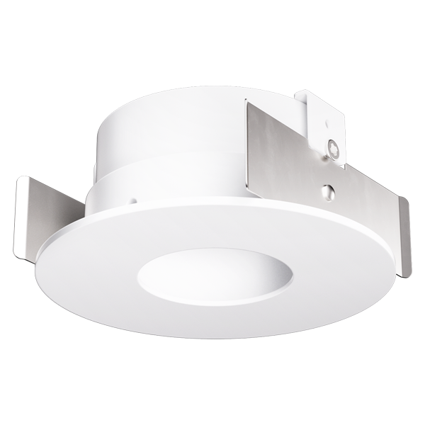 Elco Lighting Pex 2" Round Adjustable Pinhole, Black with White Trim, ELK2827B