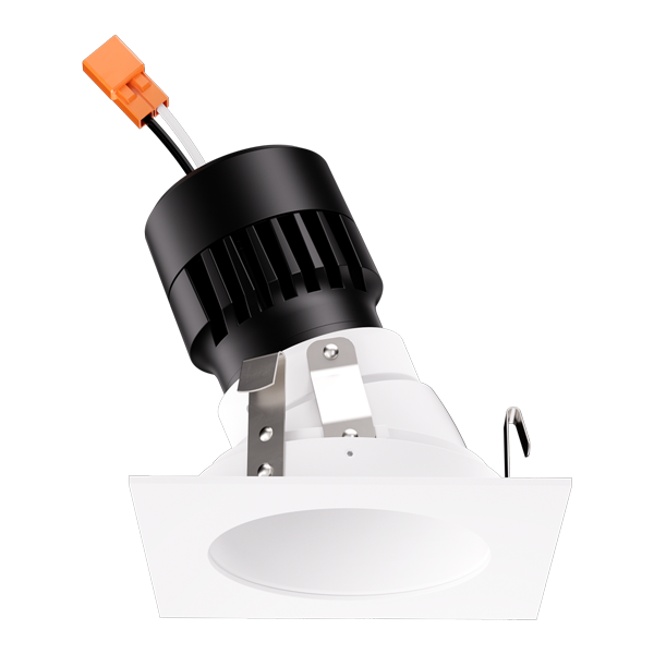 Elco Lighting Koto Module with Pex 3" Square Adjustable Reflector Wall Wash, 10–12.5W, CCT Selectable, CRI95+, TRIAC, 120V, L48