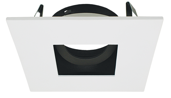 Elco Lighting 3" Square Adjustable Pinhole, MR16, 358° Rotation, 35° Tilt, EL33MR27BB