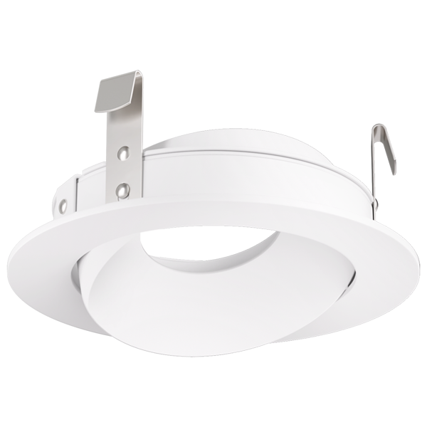 Elco Lighting Pex 3" Round Directional Gimbal, Haze with White Trim, ELK3679H