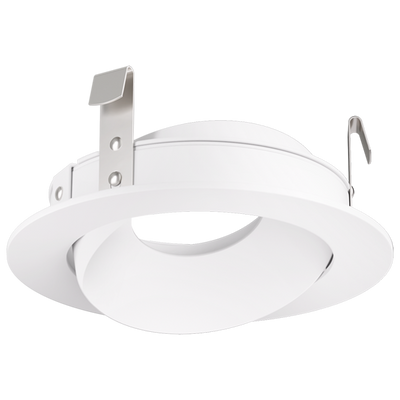 Elco Lighting Pex 3" Round Directional Gimbal, Haze with White Trim, ELK3679H