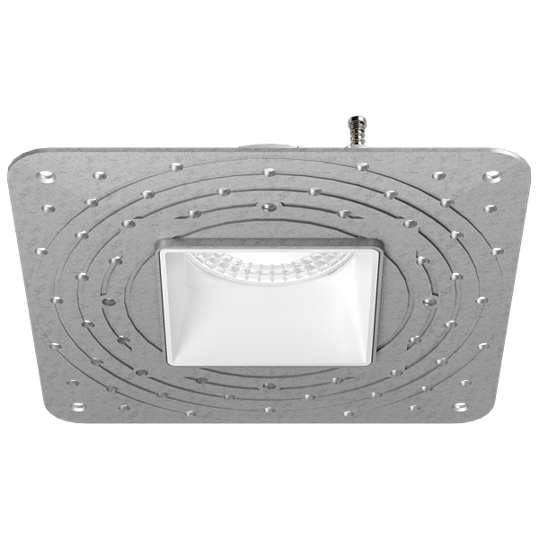 Elco Lighting Pex 3" Square Adjustable Trimless Smooth Reflector Trim, Black, ELK381B