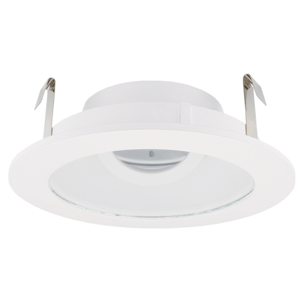 Elco Lighting Pex 4" Round Adjustable Reflector with Clear Glass Lens, Natatorium White Lexan, ELK4111SH