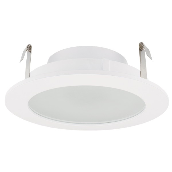 Elco Lighting Pex 4" Round Adjustable Reflector with Frosted Lens, White, ELK4112W
