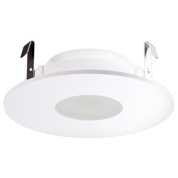Elco Lighting Pex 4" Round Adjustable Pinhole with Frosted Lens, Haze with White Trim, ELK4125H