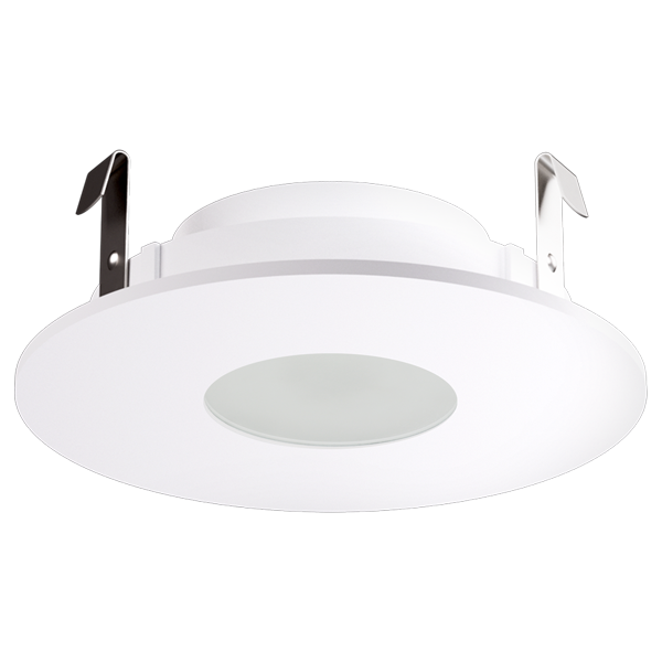 Elco Lighting Pex 4" Round Adjustable Pinhole with Frosted Lens, White, ELK4125W