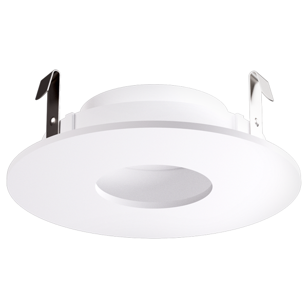 Elco Lighting Pex 4" Round Adjustable Pinhole, Haze with White Trim, ELK4127H