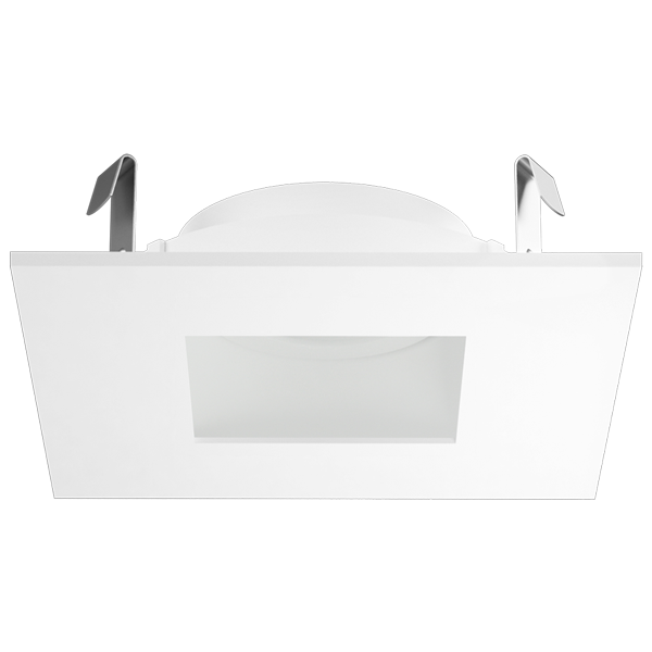 Elco Lighting Pex 4" Square Adjustable Reflector with Frosted Lens, White, ELK4212W