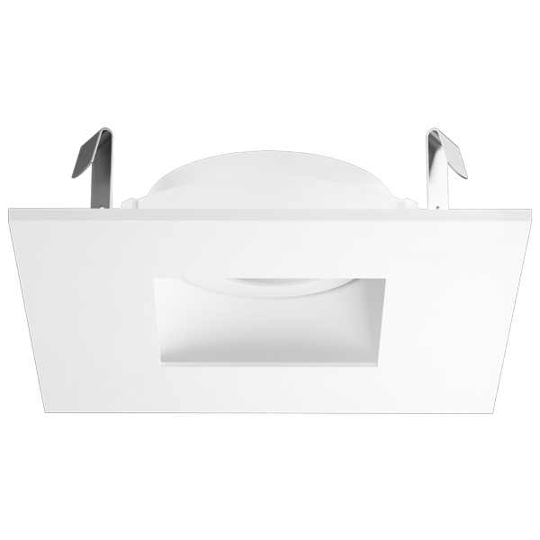 Elco Lighting Pex 4" Square Adjustable Pinhole, Haze with White Trim, ELK4227H