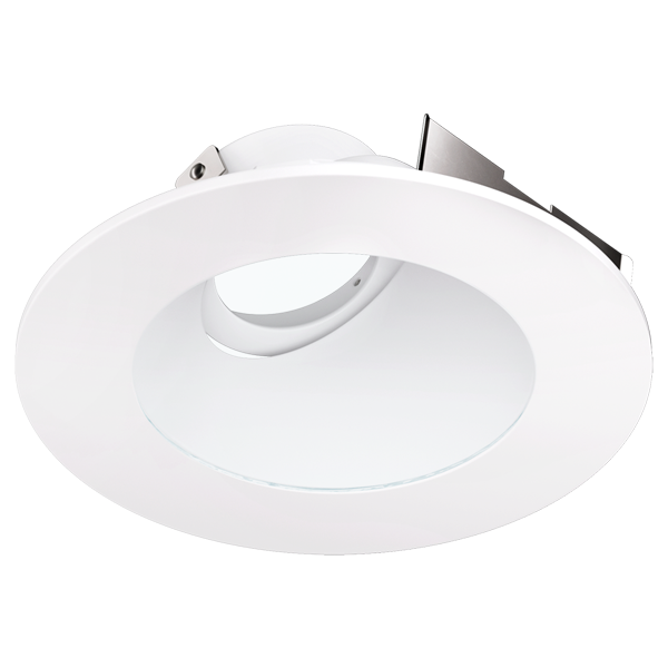 Elco Lighting Koto 4" Universal Sloped Ceiling Trim, Clear Glass, Wet Location, Bronze, ELK4347BZ