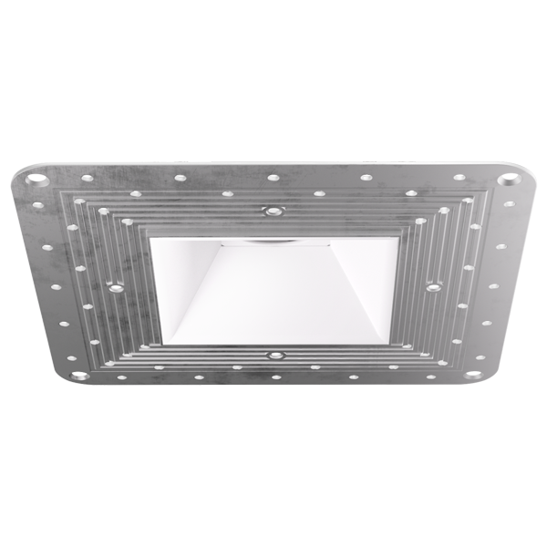 Elco Lighting Pex™ 4" Square Trimless Smooth Reflector Trim, EL4SFS