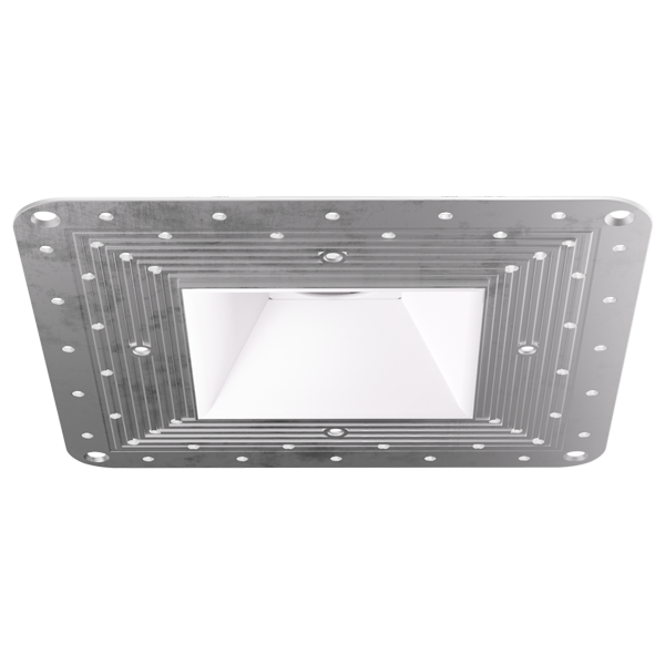 Elco Lighting Pex™ 4" Square Trimless Smooth Reflector Trim, Black, ELK445B