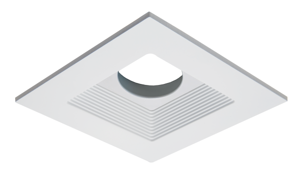 Elco Lighting Unique 4" Square Baffle for Koto Module, Bronze, ELK4716BZ
