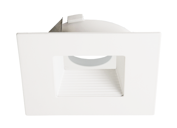 Elco Lighting Flexa 4" Square Baffle for Koto Module, White, ELK4743WW