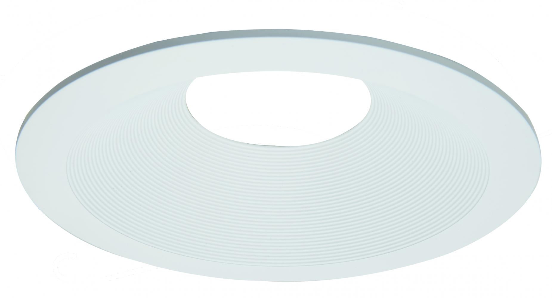 Elco Lighting 6" Round Baffle Trim for PAR Lamps, White, ELL6813W