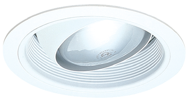Elco Lighting 6" Regressed Eyeball with Baffle Trim, Bronze, ELM48B