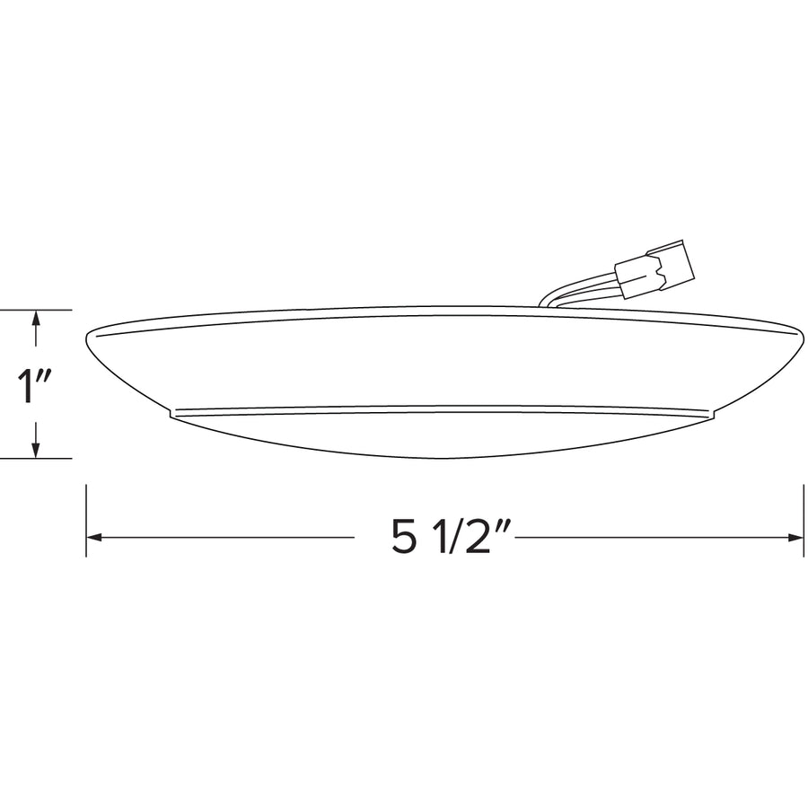 Elco Lighting Alva LED Ceiling Mount Disk Light, 4 In., 13W, 3000K, 120V, Triac/ELV, White, ELSF4030W