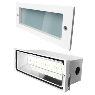 Elco Lighting Directional LED Brick Light, 12W, 3000K, CRI90, White, ELST41W