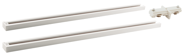 Elco Lighting 12' Track Kit, 120V, Black, EP12XB
