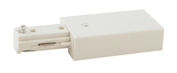 Elco Lighting Live End Connector Track Accessory, 1 Circuit, EP801B