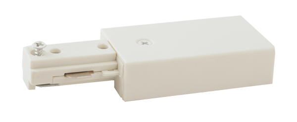 Elco Lighting Live End Connector Track Accessory, 1 Circuit, EP801N