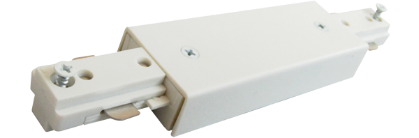Elco Lighting Straight Connector Track Accessory, 1 Circuit, Nickel, EP803N