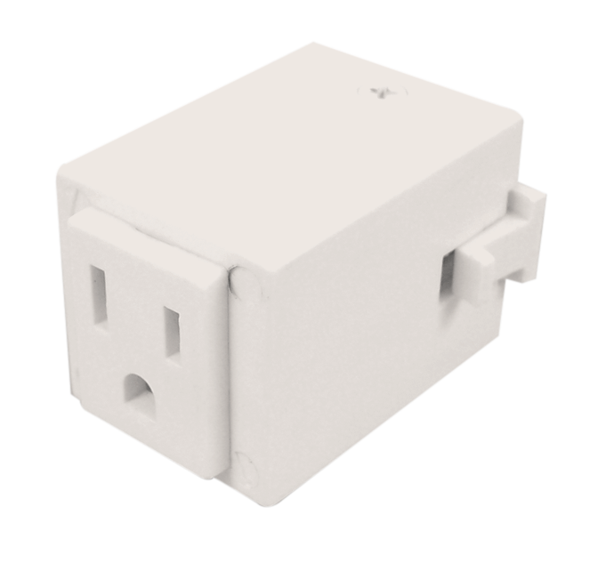 Elco Lighting Outlet Adapter Track Accessory, 1 or 2 Circuit, Nickel, EP814N