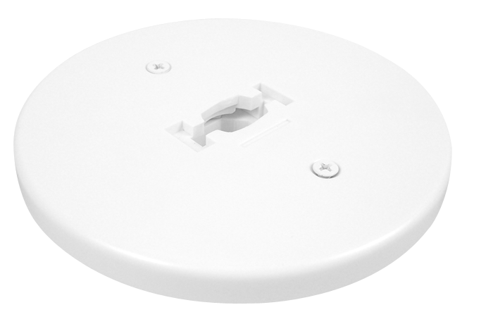Elco Lighting Round Monopoint Canopy Track Accessory, White, EP819W