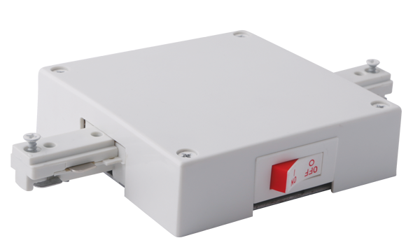 Elco Lighting In-Line Feed Connector with Current Limiter, 1A, Black, EP841B-1A