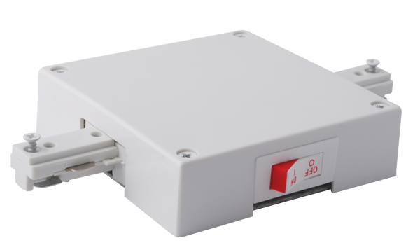 Elco Lighting In-Line Feed Connector with Current Limiter, 12.5A, Black, EP841B-12A