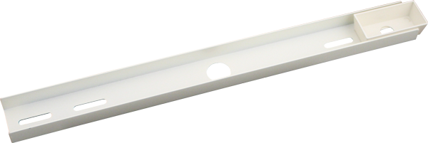 Elco Lighting Straight Channel Track Accessory, Black, EP844B