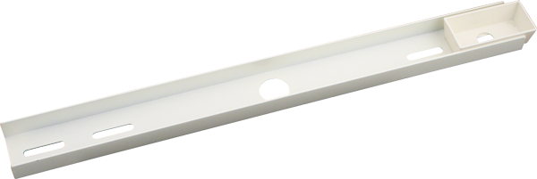 Elco Lighting Straight Channel Track Accessory, White, EP844W