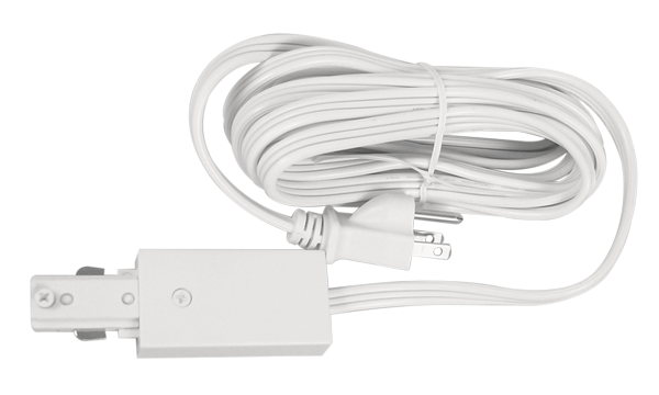 Elco Lighting Cord and Plug Connector Track Accessory, 12 Ft., Natural, EP850N