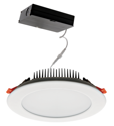 Elco Lighting ERT812 8" Ultra Slim Round LED Panel, 26W, CCT Selectable, CRI90, TRIAC/ELV, Wet Location, ERT812CT5W