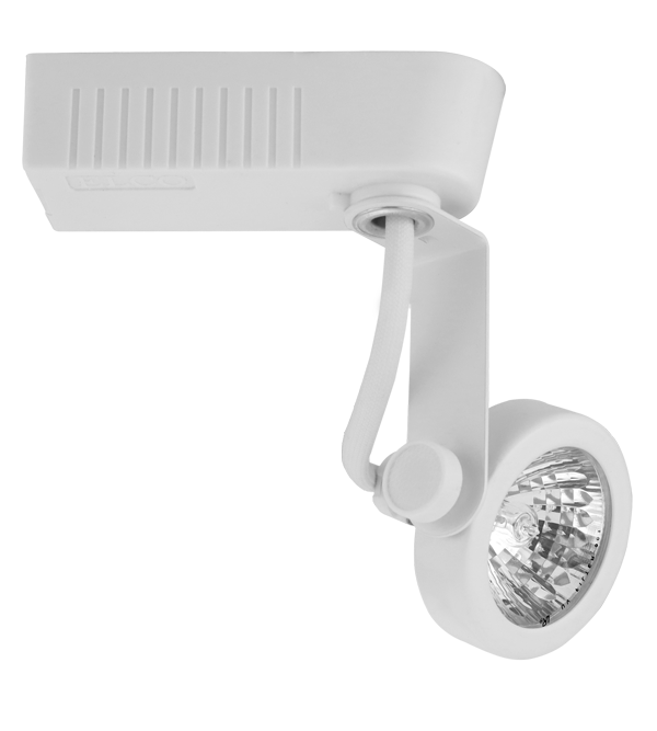 Elco Lighting Zeppelin MR16 BiPin Track Head, 50W, 12V, H-Style, Black, ET526B