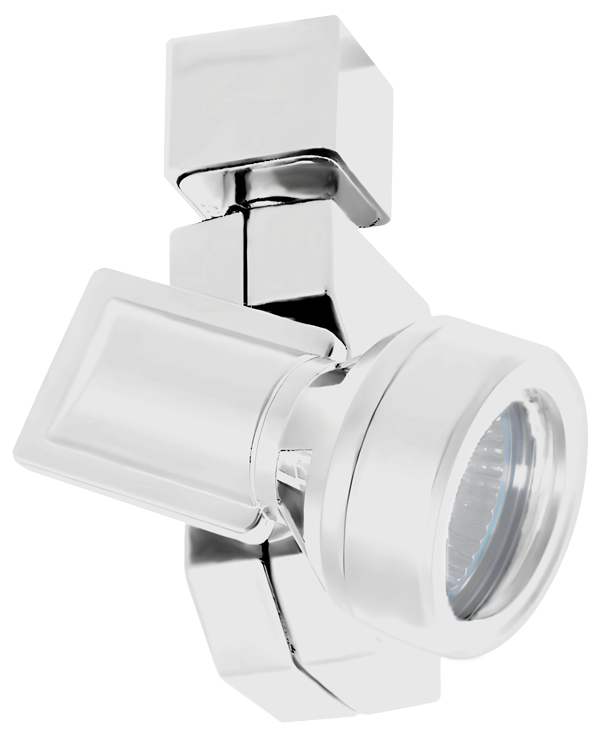 Elco Lighting Electronic Low Voltage Vertical Spot Track Fixture, 50W, 12V, White, ET563W