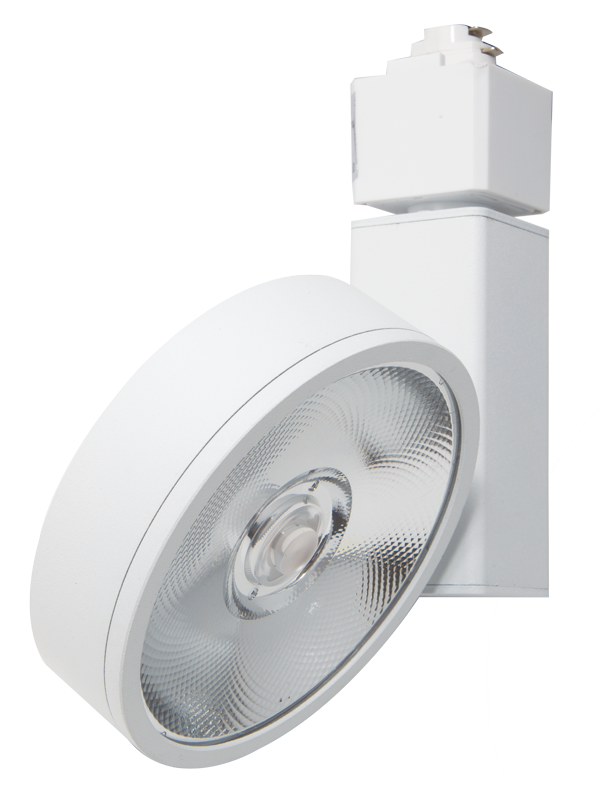 Elco Lighting LED Trilene Track Fixture, 17W, CCT Selectable, CRI90+, 120V, 38° Beam, E6CKT15DX