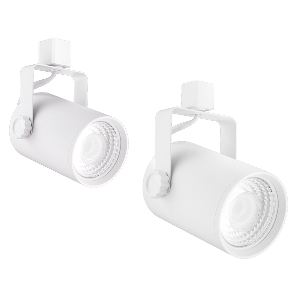 Elco Lighting Gordian LED Track Fixture, 10W, CCT Selectable, 38° Beam, TRIAC Dimmable, White, ET618CT5DW