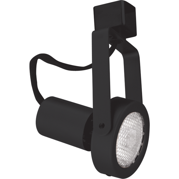 Elco Lighting Gimbal PAR 20 Track Fixture, 50W, 120V, Medium Base, White, ET629W