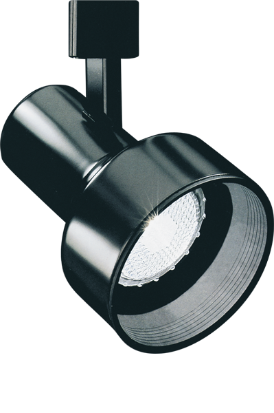Elco Lighting ET636 PAR 20 Line Voltage Step Cylinder Track Fixture, 50W, 120V, Black, ET636B