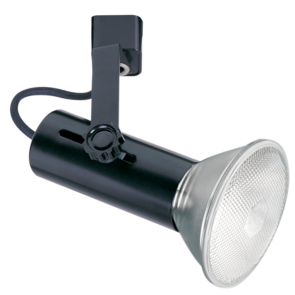 Elco Lighting Universal Track Fixture, 150W, 120V, Black Baffle, ET642B