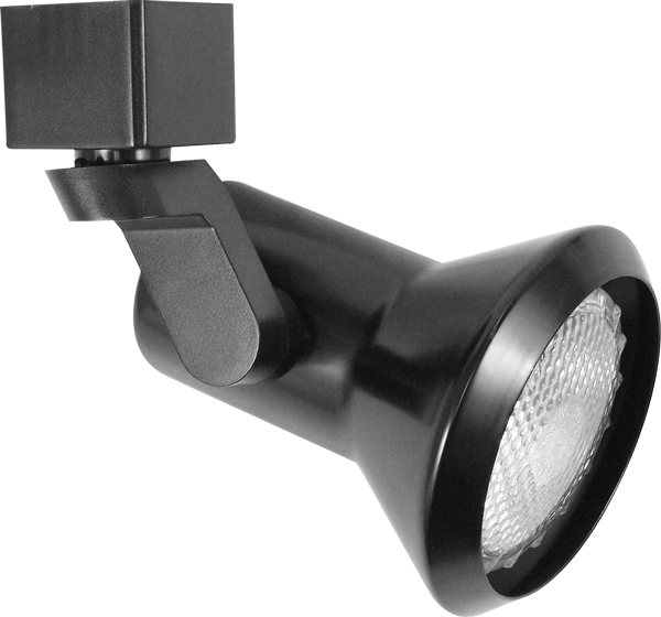 Elco Lighting PAR 20 Line Voltage Solid PAR Classic Track Fixture, 50W, 120V, H-Style, White, ET657W