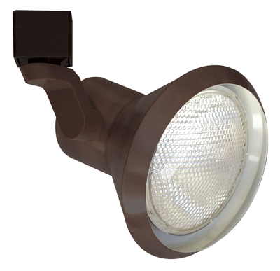 Elco Lighting PAR 30 Line Voltage Solid PAR Classic Track Fixture, 75W, 120V, H-Style, Bronze, ET658BZ
