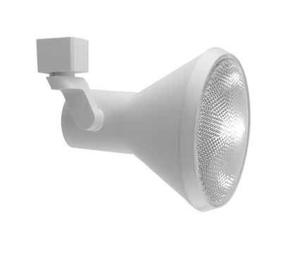 Elco Lighting PAR 38 Line Voltage Solid PAR Classic Track Fixture, 150W, 120V, H-Style, Black, ET659B