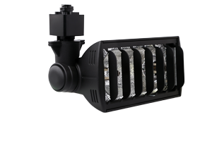 Elco Lighting 120V Line Voltage Wall Wash with Louver, 300W, H-Style, Black, ET660B