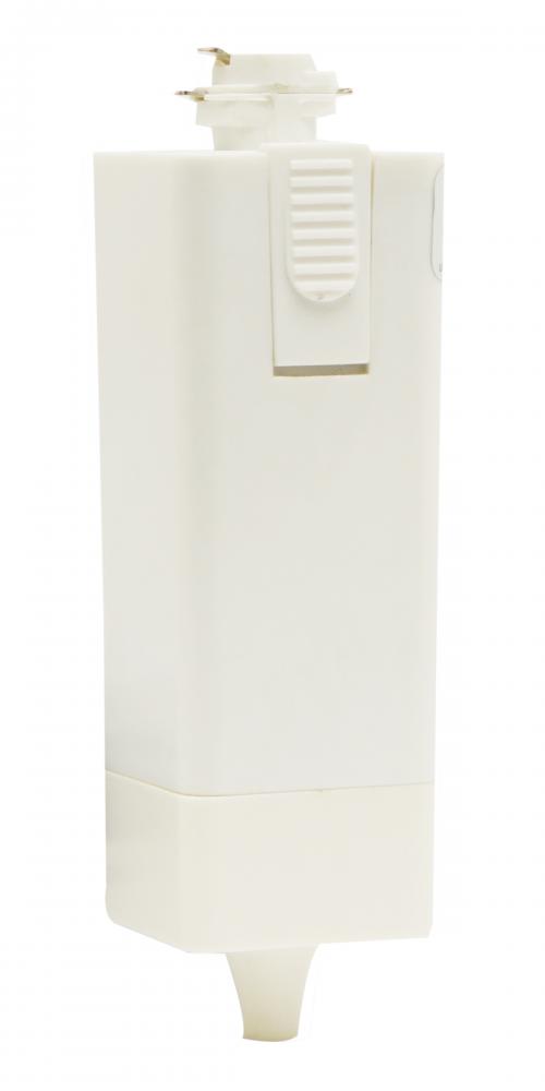 Elco Lighting Vertical Track Transformer, 50W, 12V, White, ETVW