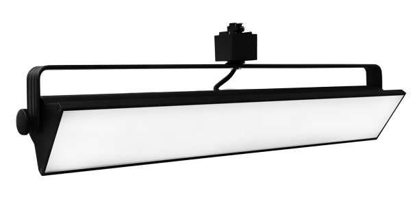 Elco Ligthing ETW43CT3B LED Pipeâ„¢ Wall Wash Track Fixture with 3-CCT Switch All Black