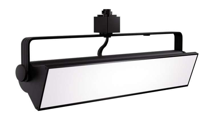 Elco Lighting LED Pipe Wall Wash Track Fixture, 20 In., 40W, CCT Selectable, CRI 90+, TRIAC/ELV Dimmable, White, Juno, ETW43CT5W-J